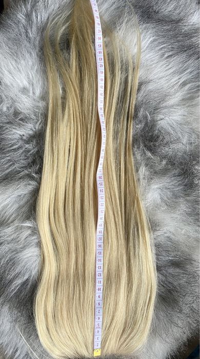 Toper tupet dopinka treska wig włosy naturalne blond brazylijskie