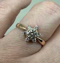 Золотое кольцо с бриллиантами 0,6 карат
