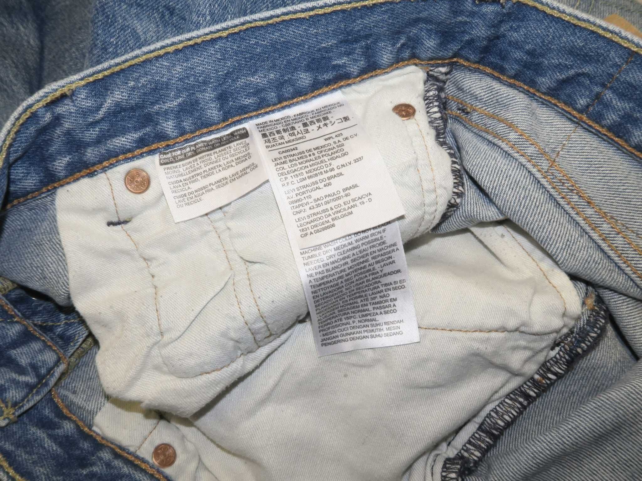Levi's 501 jeansy 34/34 spodnie super kolor