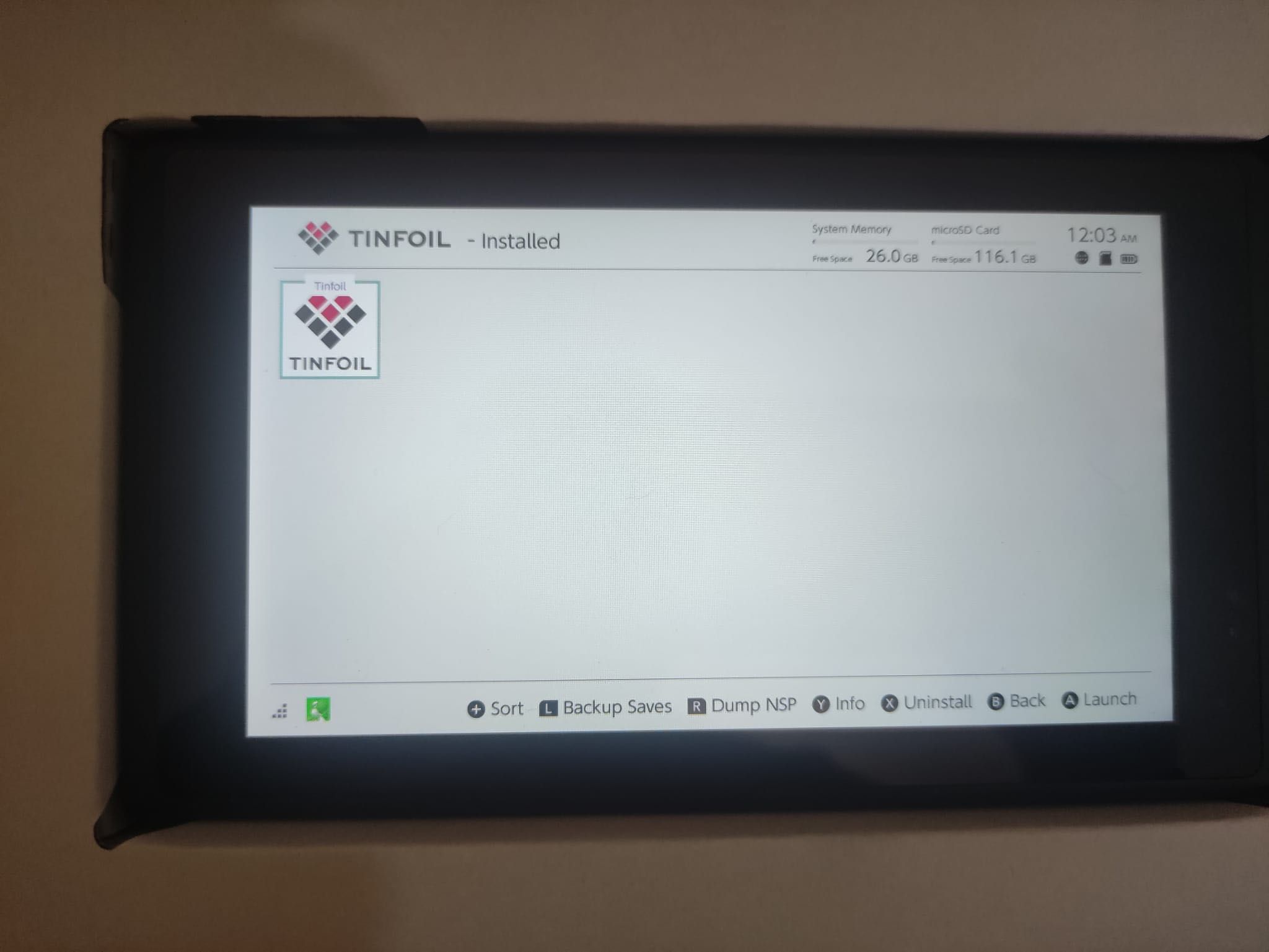 Nintendo switch V2 desbloqueada com chip