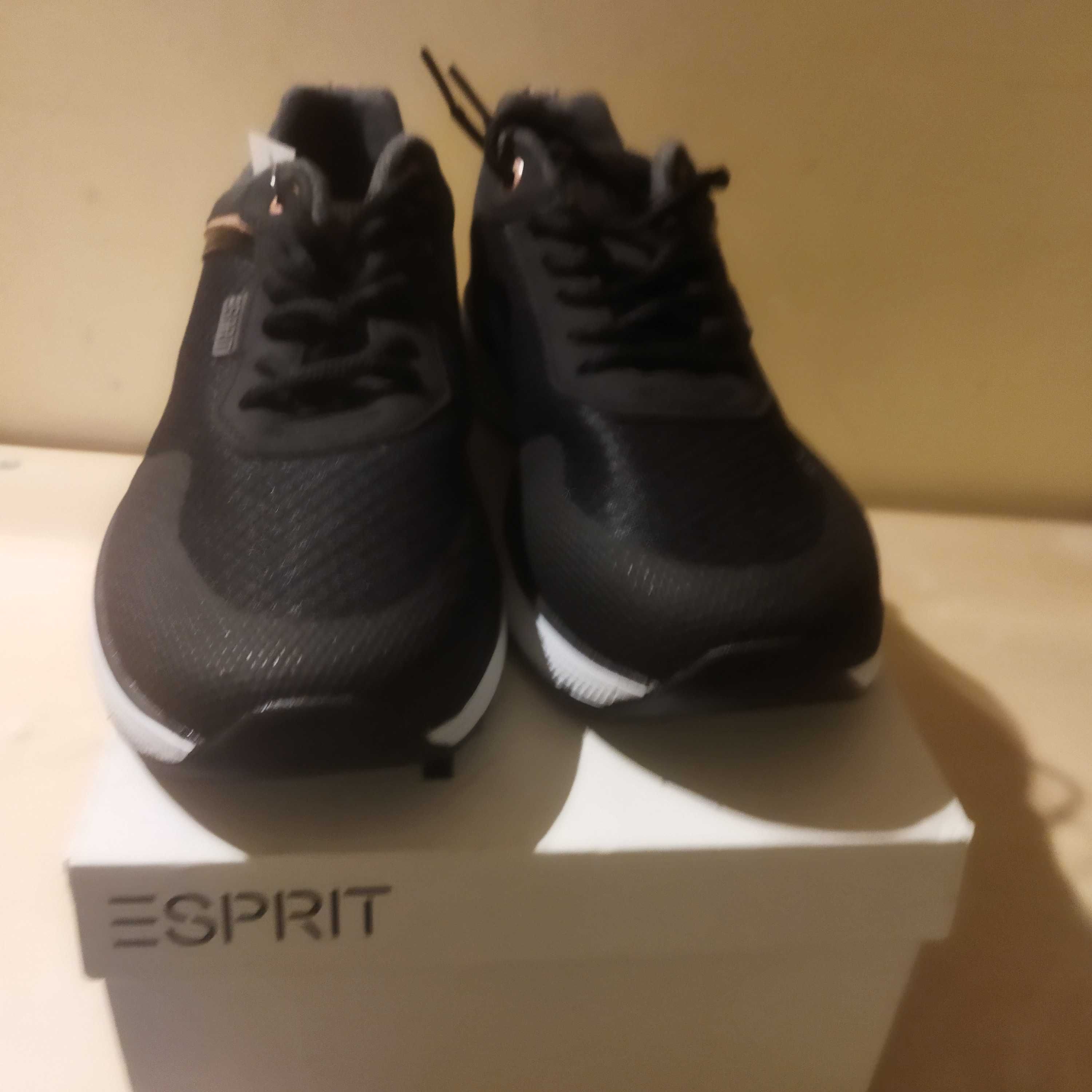Buty damskie  czarne sneakersy  Esprit r 40