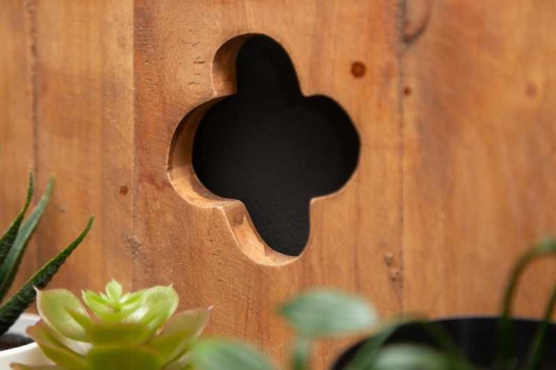 Regał półka ścienna drewniana Kwietnik, dekoracyjny, wiszący