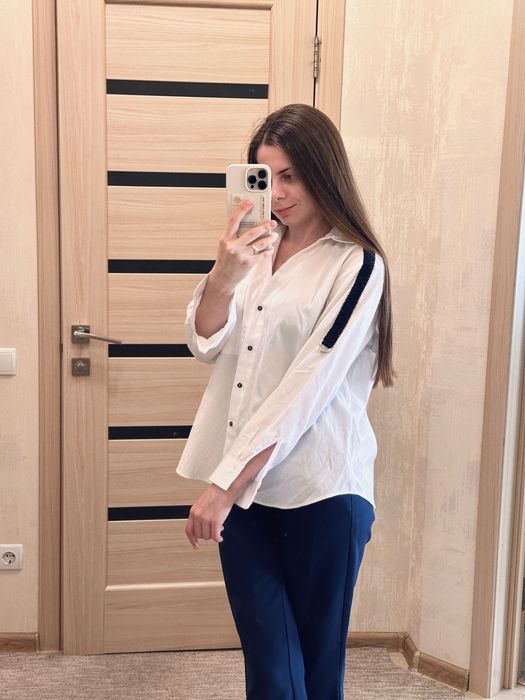 Жіноча рубашка біла zara