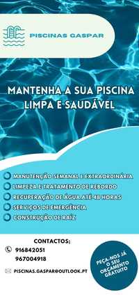 Limpeza e manutenção de piscinas