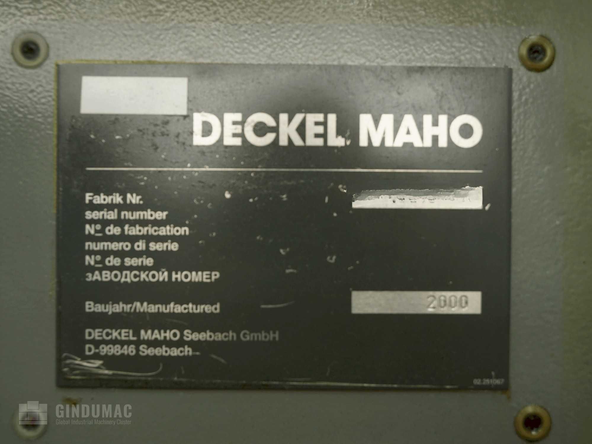Frezarka DECKEL MAHO DMU 50 Evolution (2000)