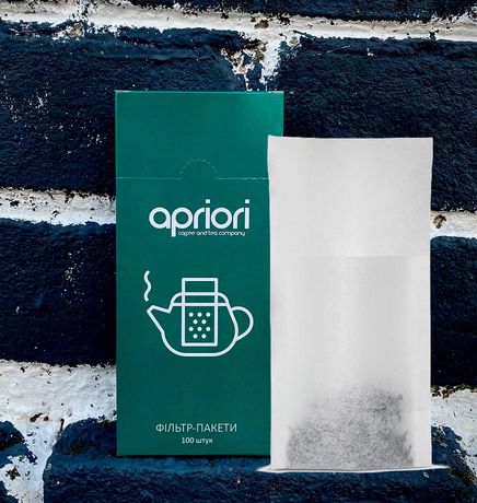 Фільтр-пакети Apriori для заварювання чаю та кави
