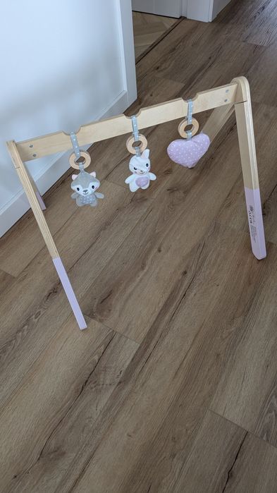 Baby gim stojak edukacyjny drewniany