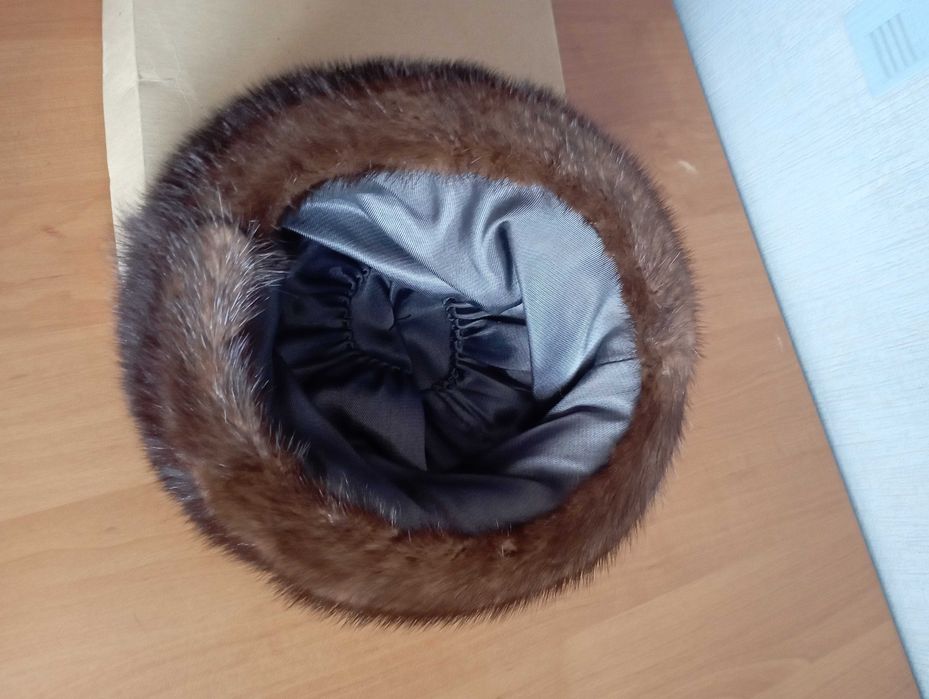 Шапка норковая женская