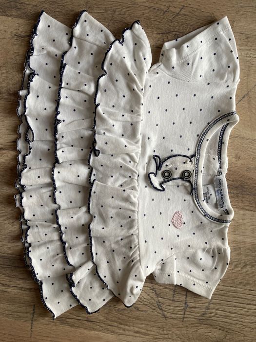 Bluzka bluzeczka mon caramel z falbankami rozm. 68