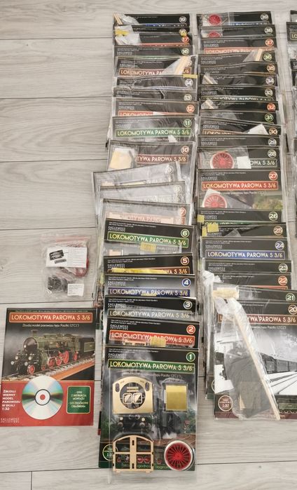 Lokomotywa parowóz S3/6 Br18 Eaglemoss Deagostini 1:32 komplet do złoż