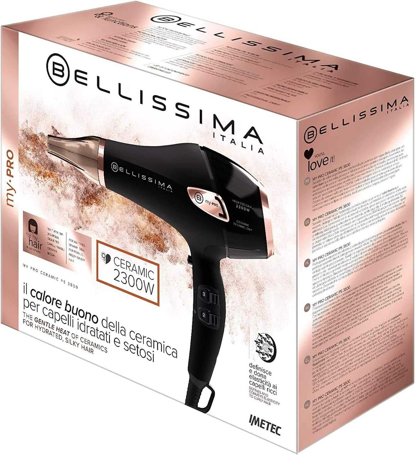 BELLISSIMA MY PRO CERAMIC P5 3800 profesjonalna suszarka do włosów