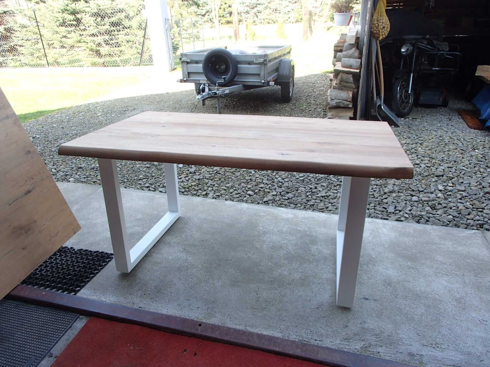 Stół i ławka drewno  dębowe.