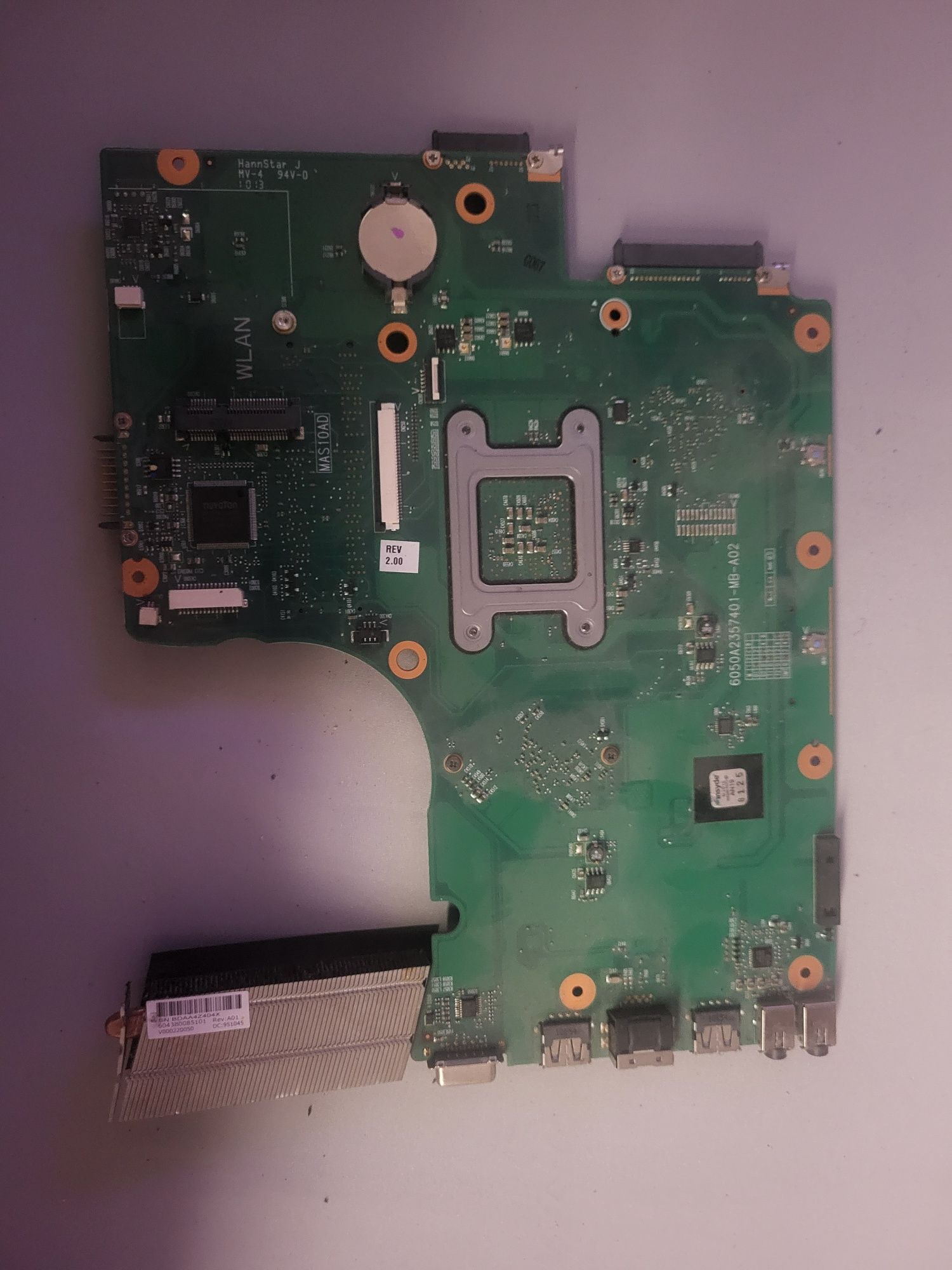 Sprzedam sprawną Płyte główną do laptopa TOSHIBA SATELLLITE C650D
