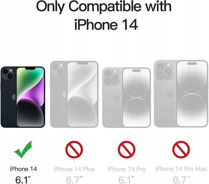 Plecki, Etui JETech MagSafe iPhone 14 6,1" Matowe Sztormowy Błękit