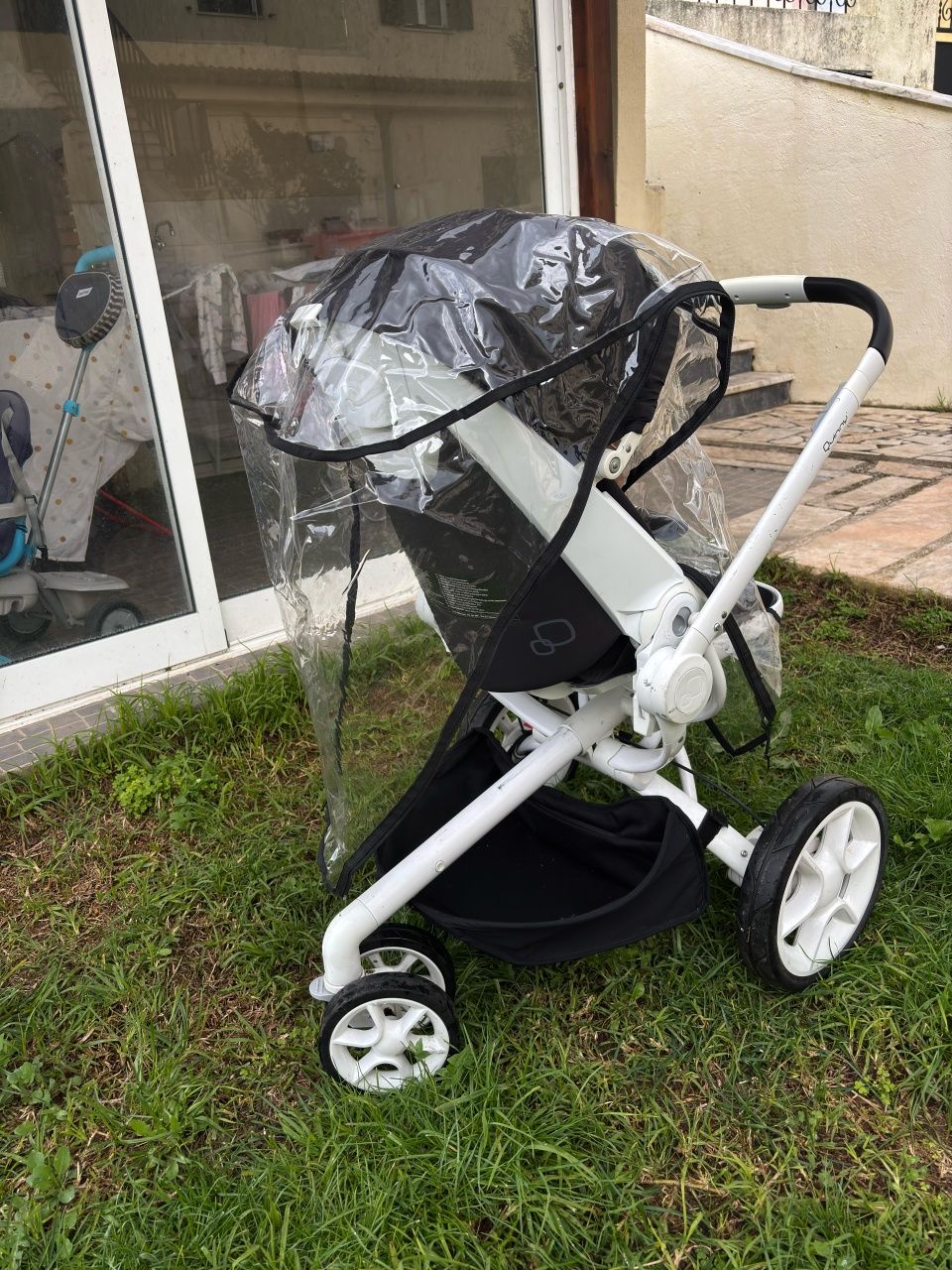 Carrinho Quinny Branco e preto