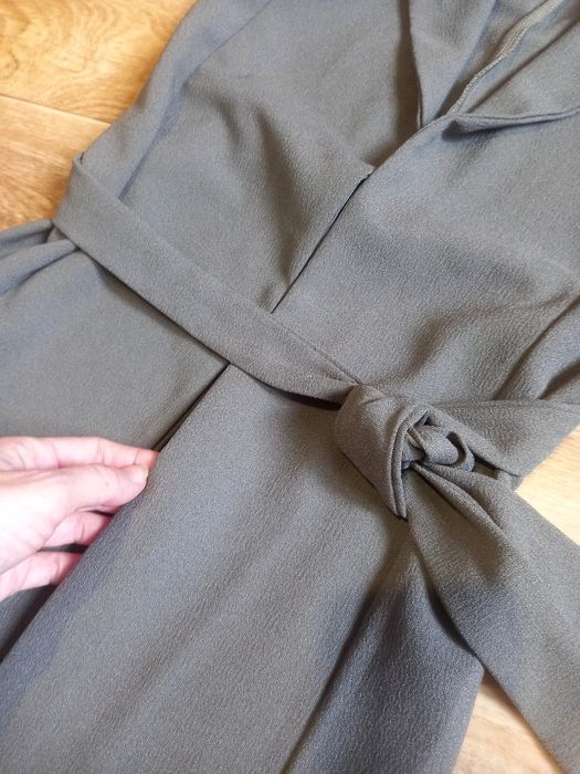 Довга жилетка з поясом