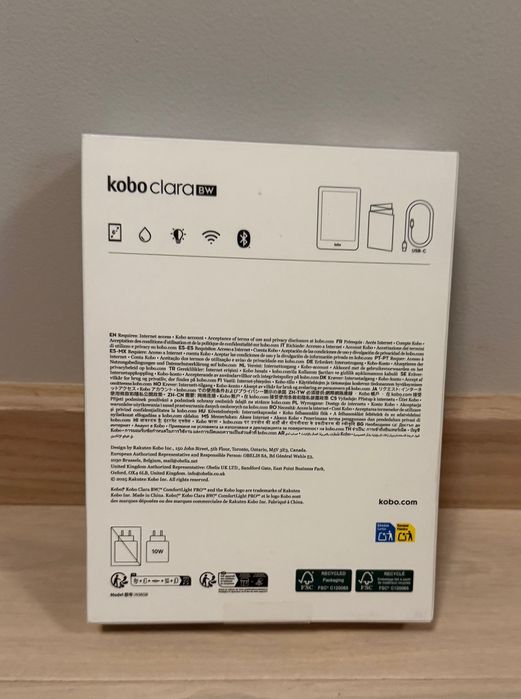Електронна книга Kobo Clara BW