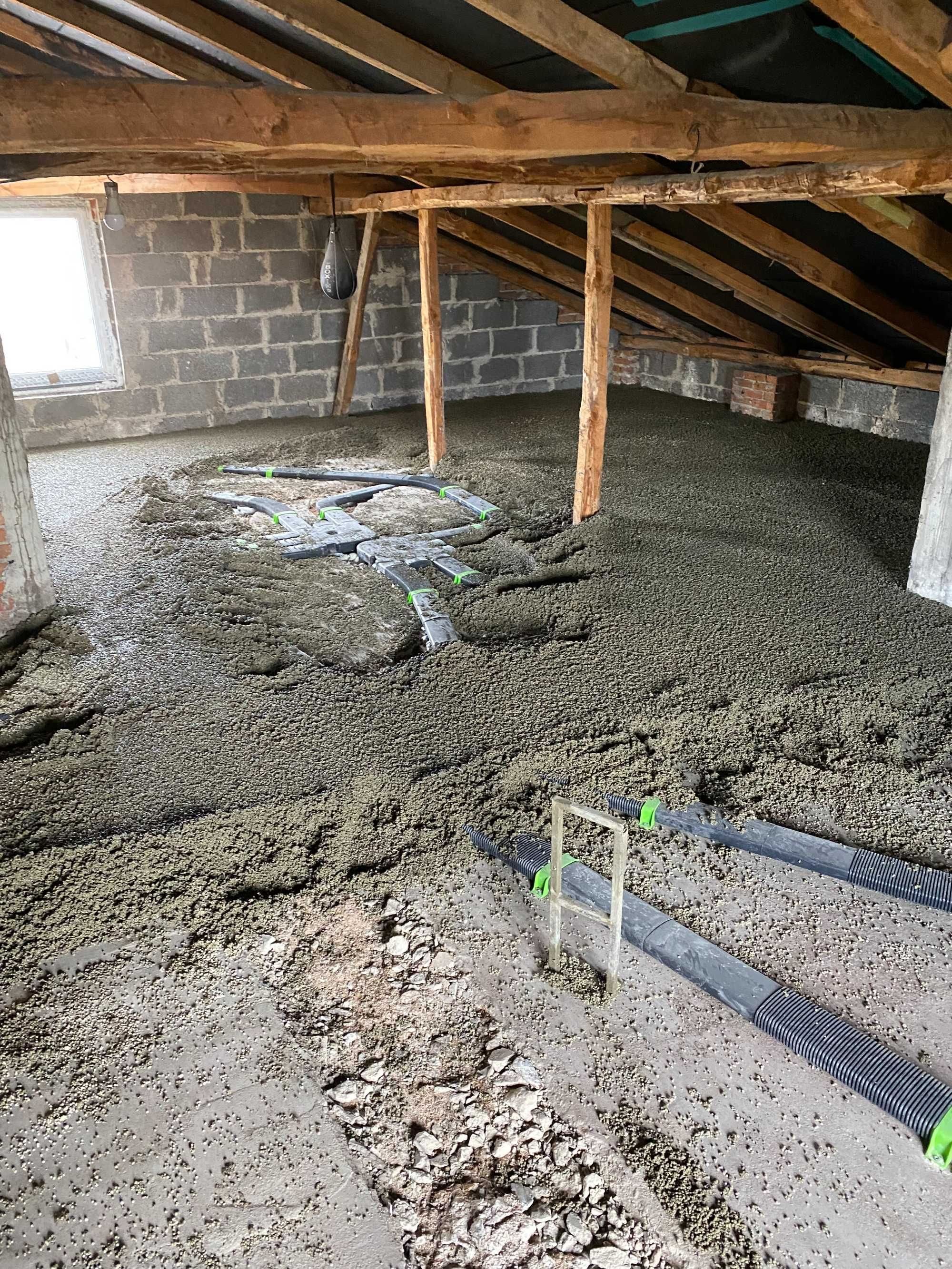 Styrobeton, docieplenie, styrocement, thermogray, wylewki betonowe