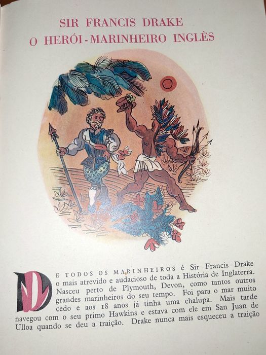 Livro antigo Famosos Marinheiros