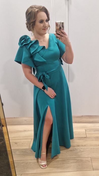 Suknia damska długa wieczorowa na wesele, 18tkę, bal