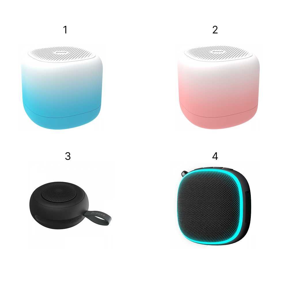 Колонка bluetooth з підсвіткою LED Блютуз колонка Proove