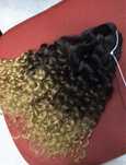 Cabelo cacheado cor mel 45cm , 300g