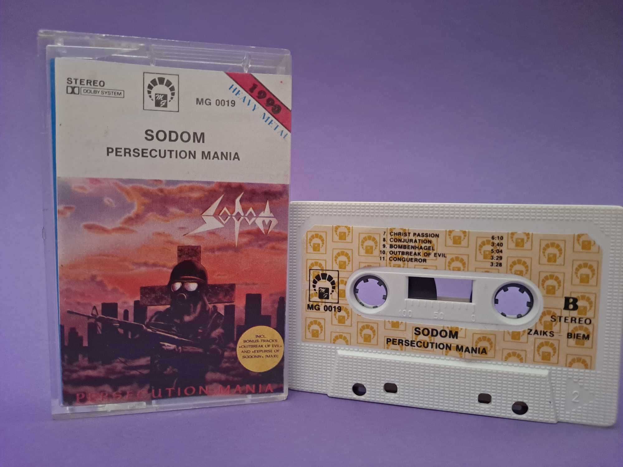 Sodom – Persecution Mania 1990 KASETA MAGNETOFONOWA Poland MG