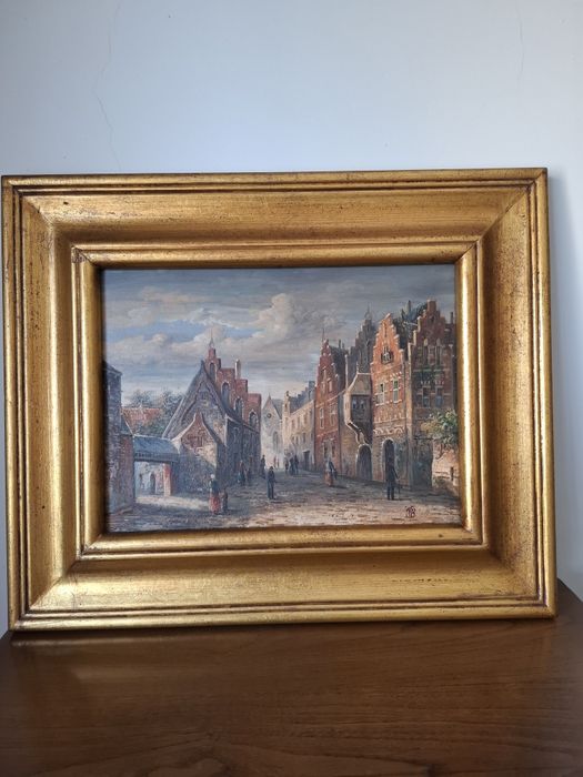 Quadro c/moldura estilo antigo