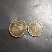 Monety Francja 2 Franki i 1 Frank