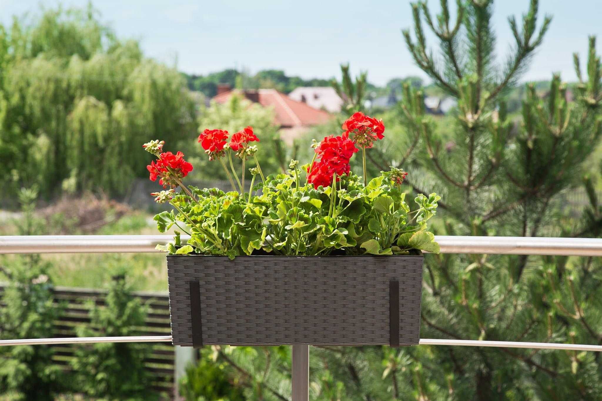 Donica Lamela Begonia technorattan 4 szt