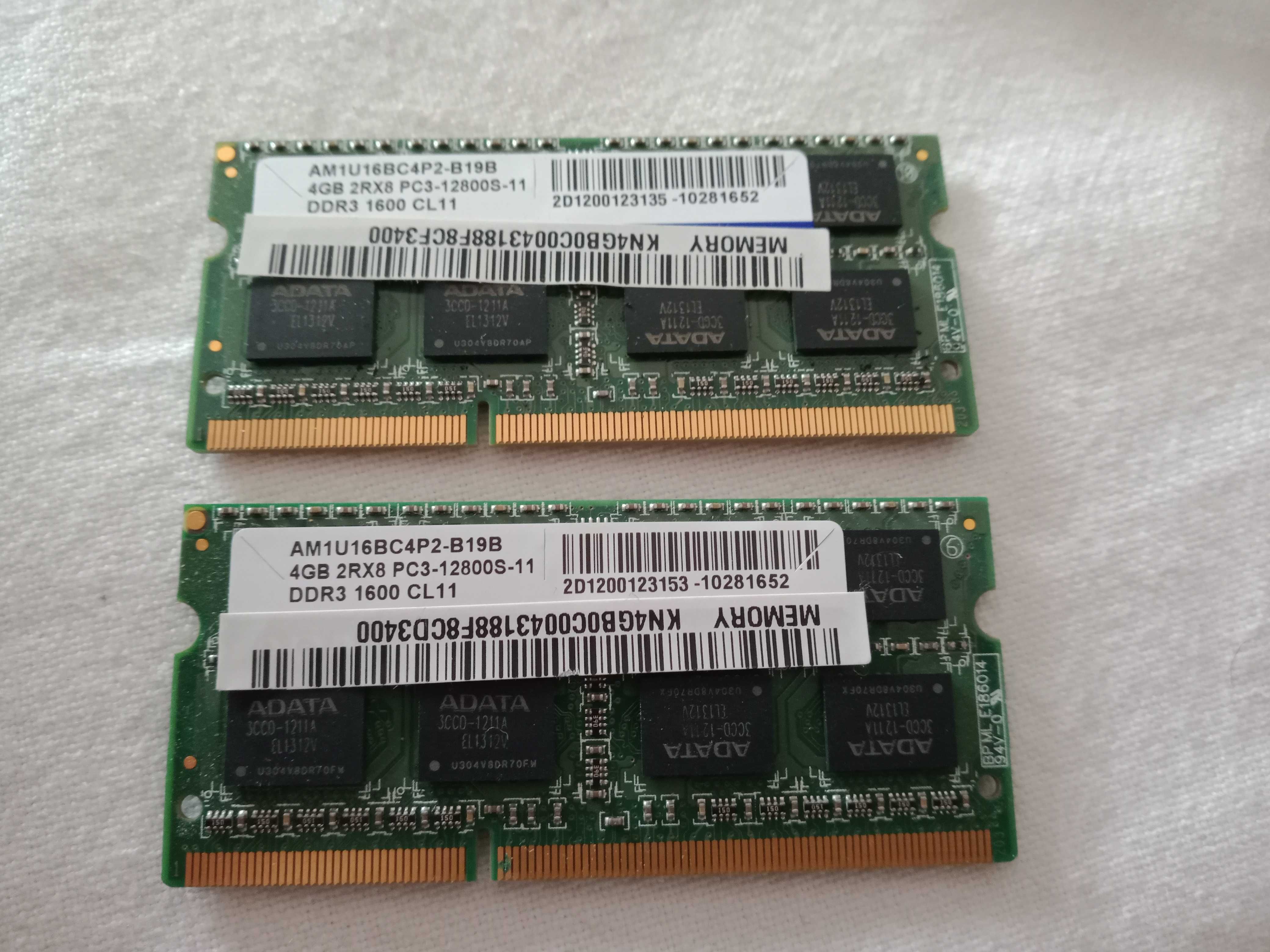 Memória RAM DDR3 para portátil 2x4Gb - DDR3 1600 - COM OFERTA