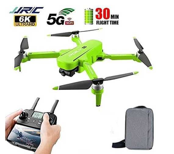 Dron JJRC X17 dwie kamery HD 5G WiFi 6K GPS green