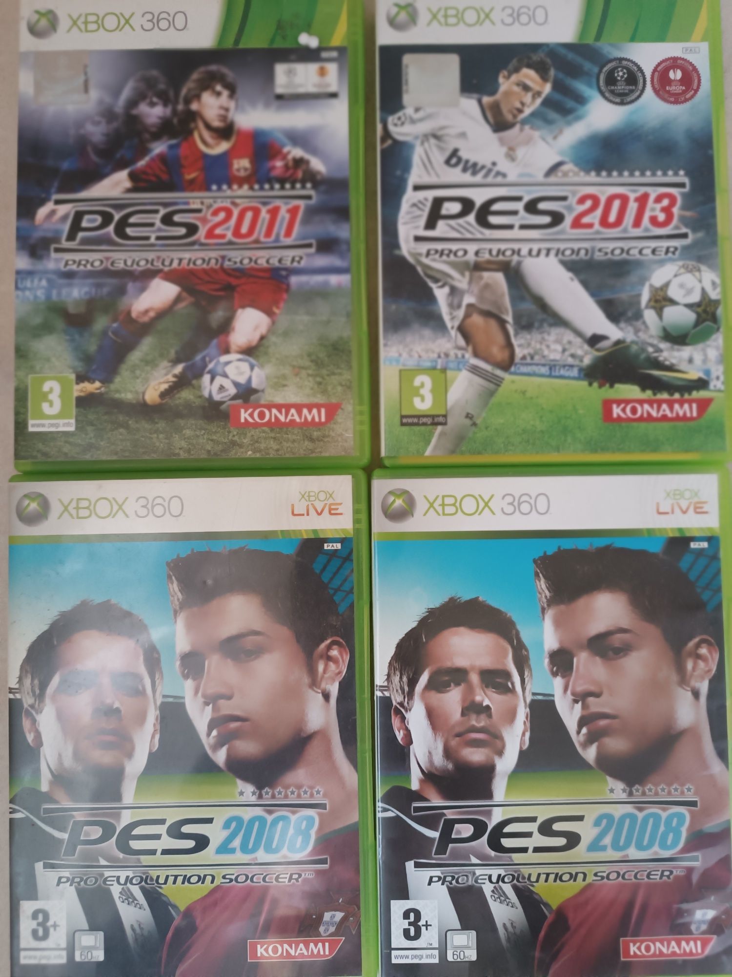 3 płyty PES 2008 PES 2011   xbox 2012