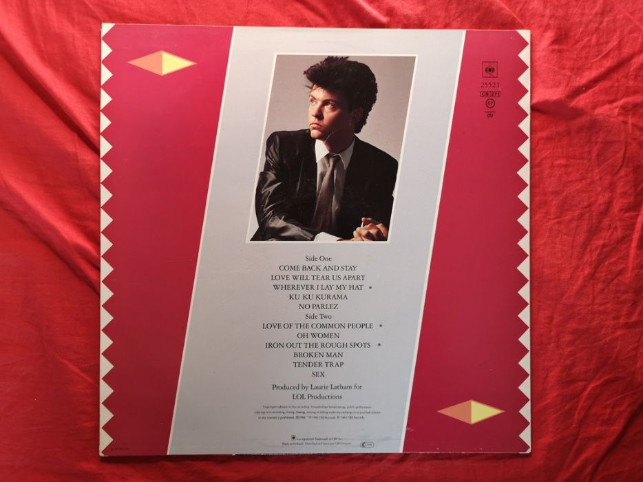 Paul Young PŁYTA WINYLOWA rock POP MUZYKA 1982 no parlez