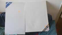 Telas/canvas novas, embaladas e com preço