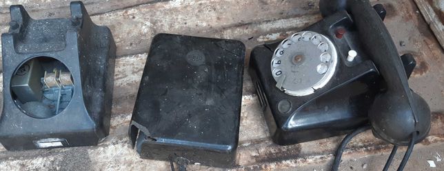 Stary telefon dyktatorski RWT z centralką