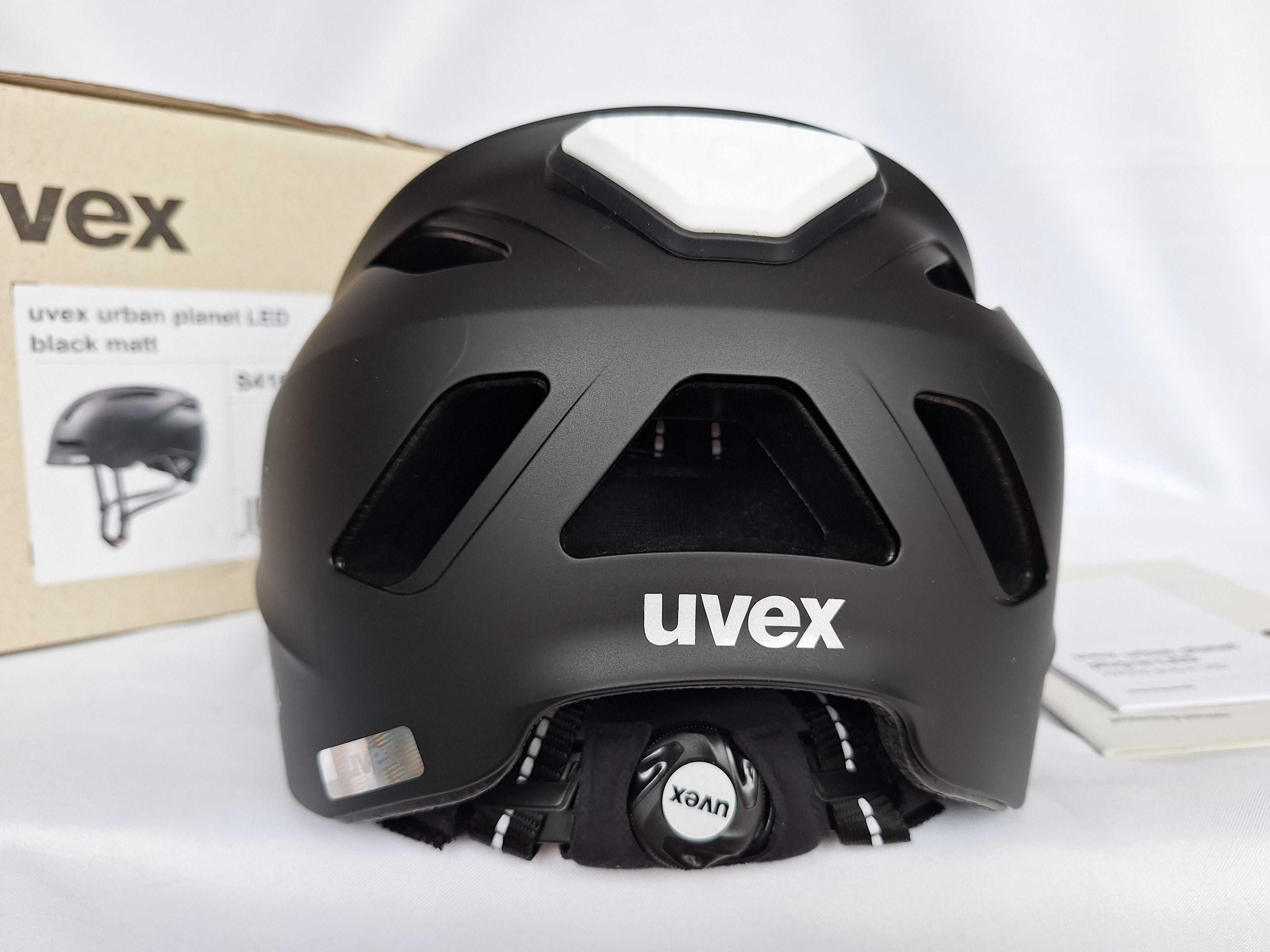 Kask rowerowy Uvex Urban Planet LED Black Matt L 58-61cm