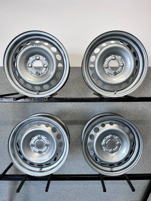 4 FELGI STAL. RENAULT TWINGO 3, SMART 15&#039;&#039; TYŁ 5,5J ET42 : PRZÓD 5J  ET32  TPMS