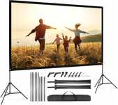 100-calowy ekran projektora na nogach składany ekran 4K HD 16:9 +torba