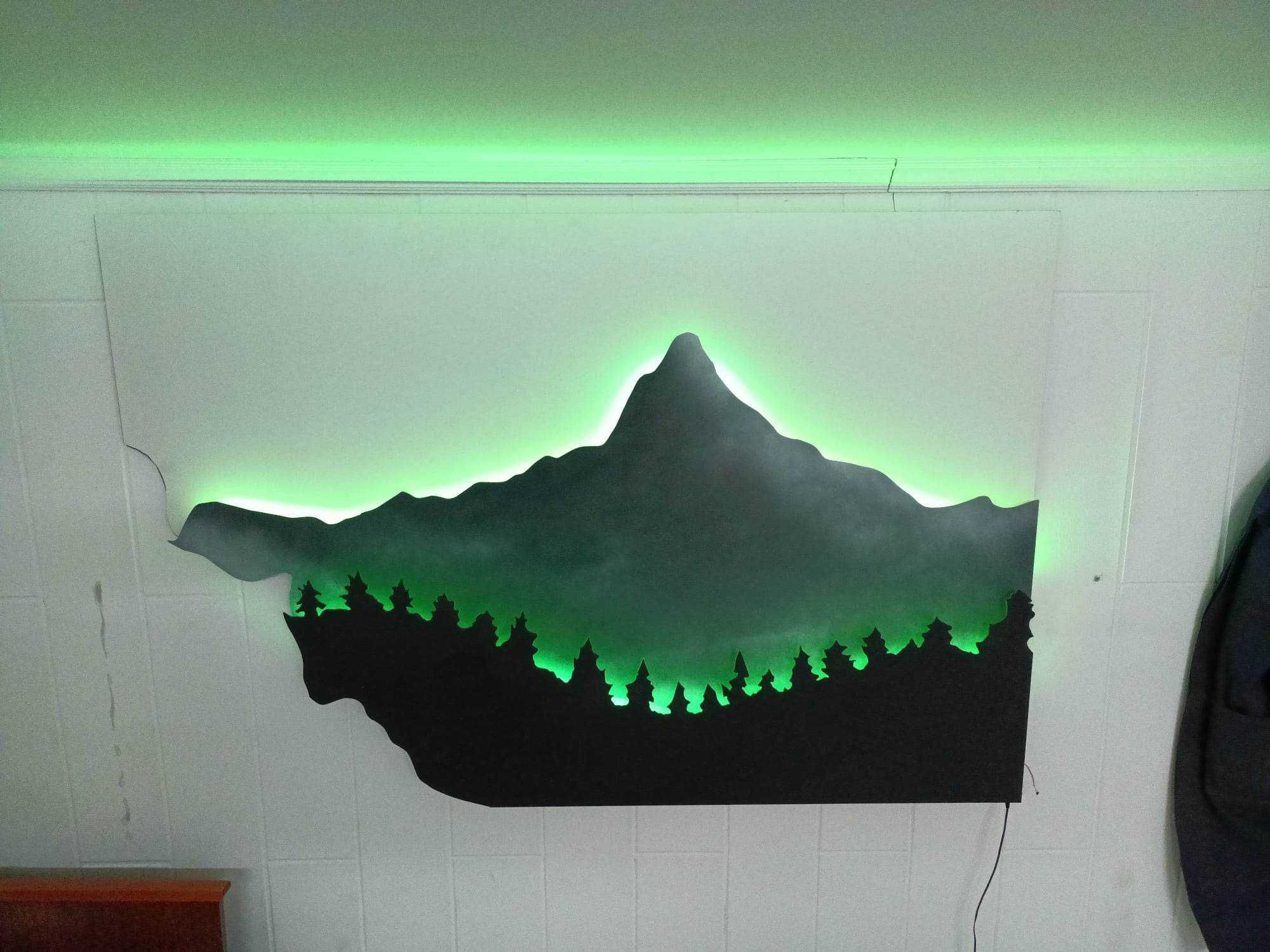 Obraz góry LED 3D