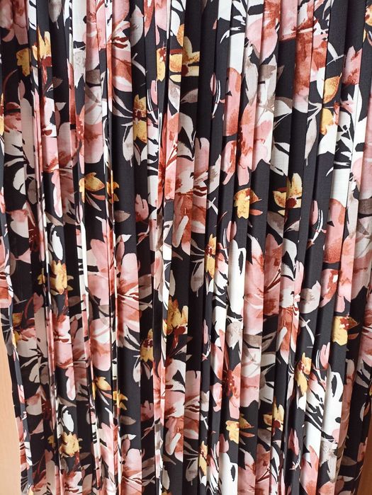 Spódnica plisowana w kwiaty 42 greenpoint