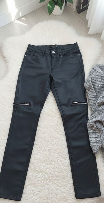 Spodnie skórzane woskowane