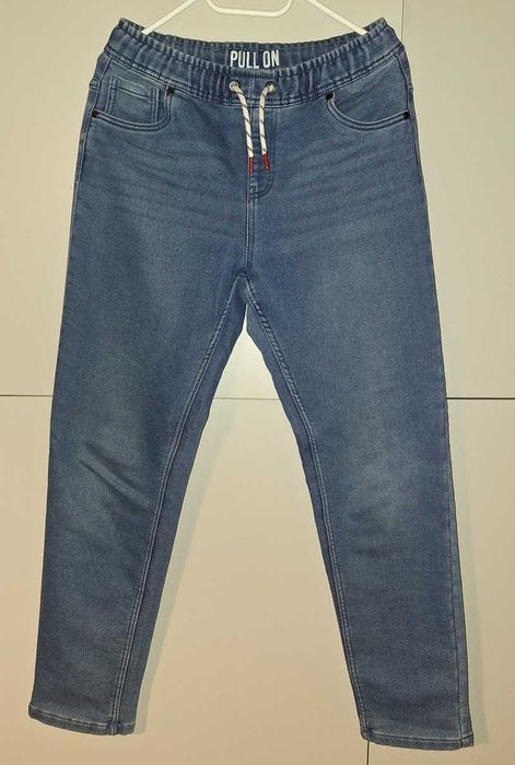 Spodnie jeansy dżinsowe ocieplane pull on SMYK Cool Club rozmiar 170