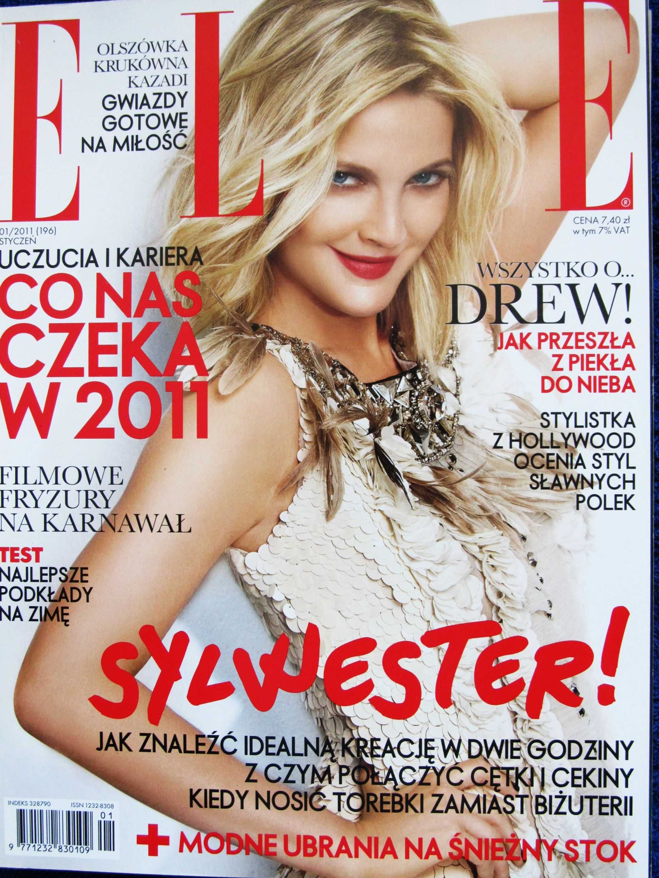 Elle 1/2011 Drew Barrymore,Jared Leto,Rolling Stones,Maryam Malakpour