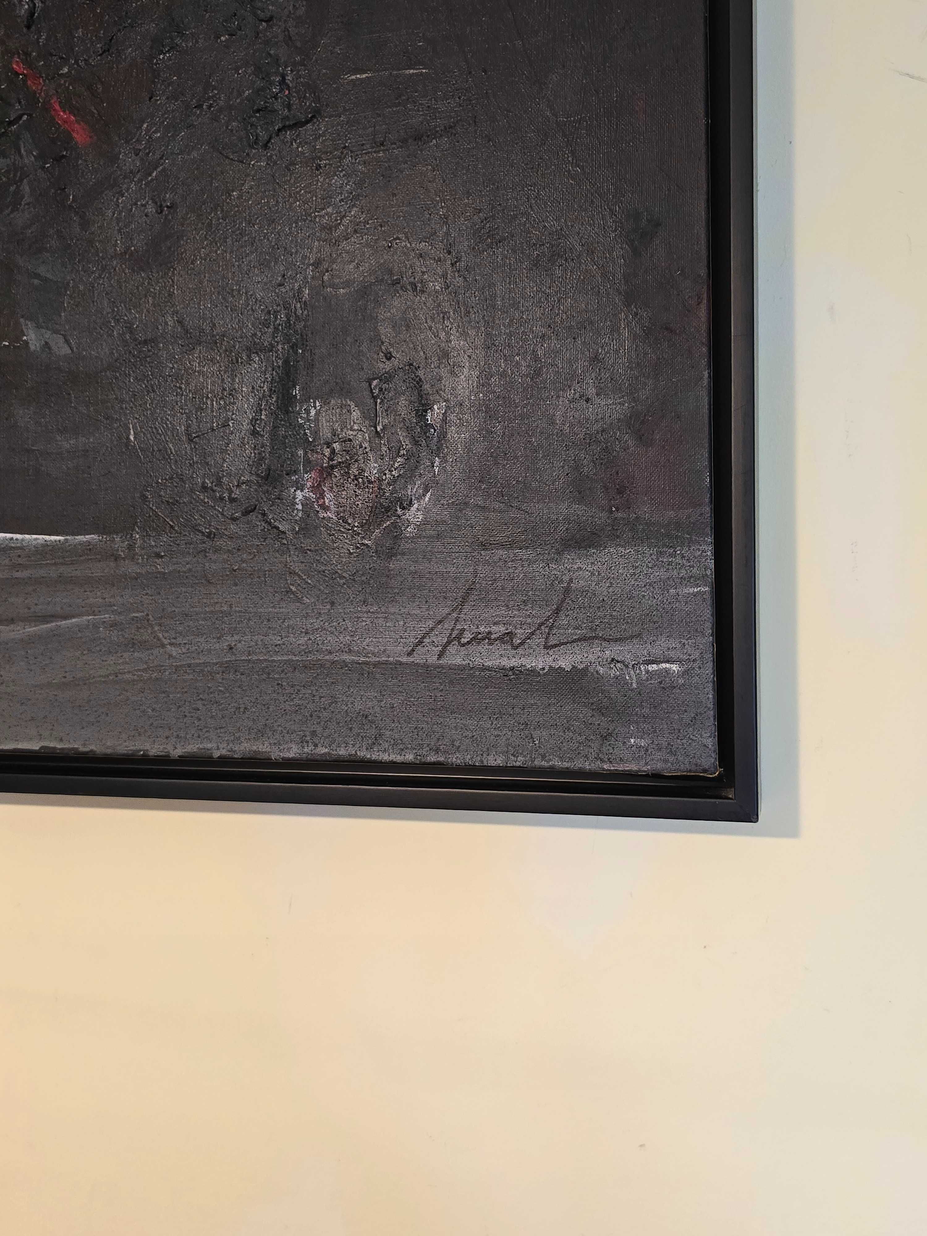 Artur Bual (1926 a 1999) Original Fase Negra 2 Certificado 60 x 80 cm