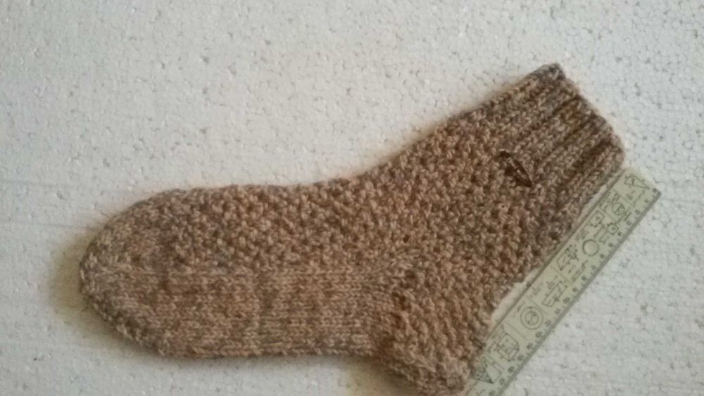 Теплі в'язані чоловічі шкарпетки 27 розмiру