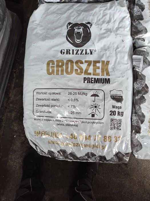 Groszek  węgiel  groszek Grizzly  Wałcz Mirosławiec Człopa Czaplinek