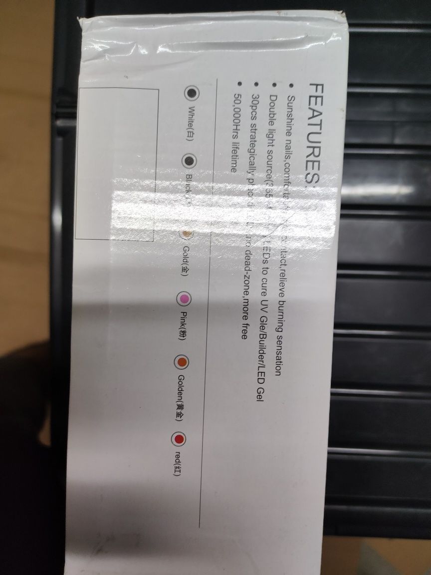 Lâmpada Led para unhas, luz uv