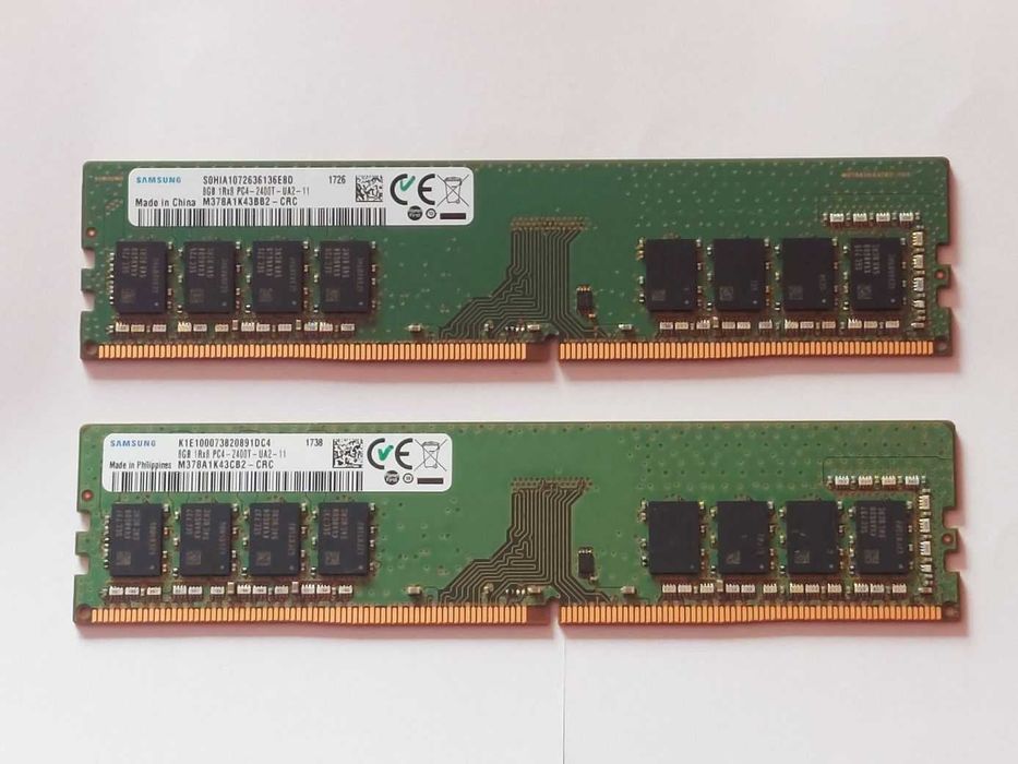 16Gb RAM (2x 8Gb) DDR4 PC4-2400