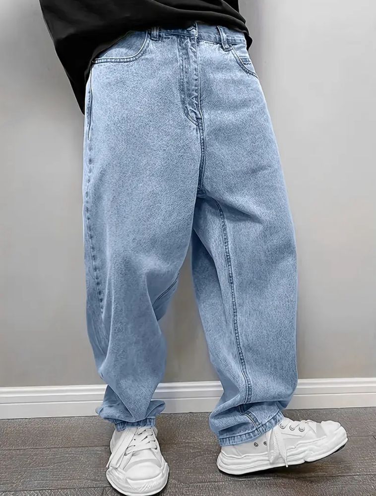 жинси широкого крою (baggy), блакитні